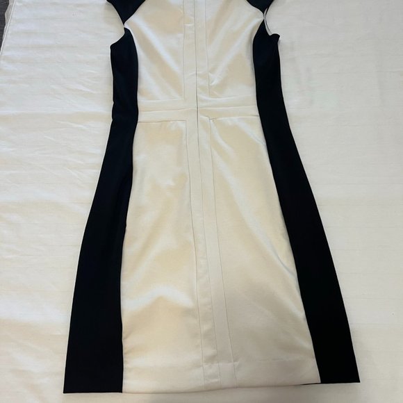 Banana Republic Sleeveless Dress ~ Black and White ~ Size 4 - Picture 4 of 5